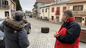 El viceconsejero durante su visita Rascafría
