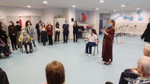 La consejera Ana Dávila durante su visita a la nueva Residencia de Mayores Valdeluz Rivas
