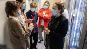 La consejera Fátima Matute durante su visita al CEIMI