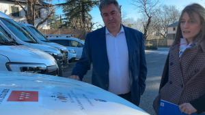 El viceconsejero José Antonio Sánchez durante su visita a San Lorenzo de El Escorial