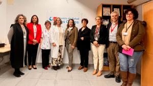 La consejera Fátima Matute durante su visita al Centro de Salud Las Cortes de la capital