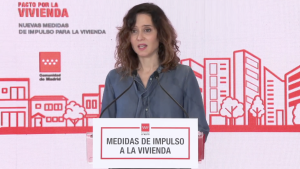 La presidenta durante la intervención
