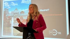 La consejera Rocío Albert en la inauguración de Madrid Investment Forum