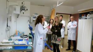 La Comunidad de Madrid, referente internacional en el tratamiento a los afectados por el síndrome de Rendu-Osler-Weber La viceconsejera de sanidad en el Hospital público Fundación Alcorcón