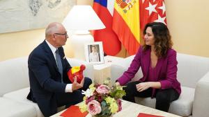 La presidenta durante la reunión