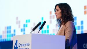 La presidenta durante su intervención en el encuentro