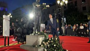 Los consejeros Mariano de Paco y Emilio Viciana en los Premios Talía