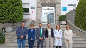 La viceconsejera Laura Gutiérrez en el Hospital público de Guadarrama