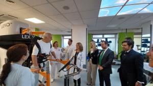 La viceconsejera Laura Gutiérrez en el Hospital público de Guadarrama