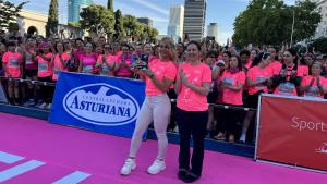 Ana Dávila y Lidia Valentín en la XX Carrera de la Mujer
