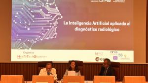 Matute inaugura la III Jornada Healthtech Observervv La consejera Fátima Matute en la III Jornada Healthtech Observer