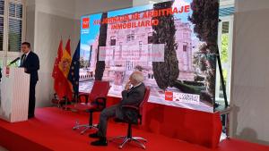 El consejero Jorge Rodrigo durante la inauguración de las XII Jornadas de Arbitraje Inmobiliario