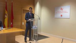 La Comunidad de Madrid ha incrementado un 11% los inspectores educativos los últimos cinco años El consejero Emilio Viciana