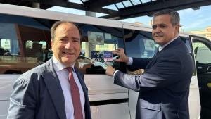 Rodrigo presenta una campaña de inspección para taxis y VTC adaptados El consejero Jorge Rodrigo durante la presentación de una campaña de inspección para taxis y VTC adaptados