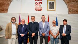 El consejero Jorge Rodrigo durante su reunión con alcaldes de la zona noreste 