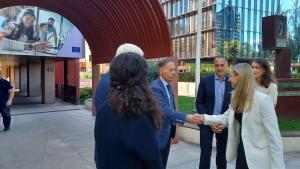 La viceconsejera Laura Gutiérrez en una jornada del Parlamento Europeo para conmemorar el Día Mundial del Corazón