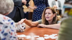 La consejera Ana Dávila en la Residencia Amavir de Ciudad Lineal