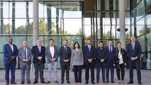 La presidenta con los alcaldes