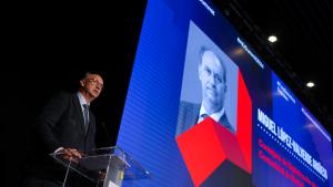 El consejero Miguel López-Valverde durante la inauguración del Encuentro de la Ciudadanía Digital Comprometida