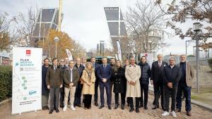 El consejero Carlos Novillo durante la presentación de las ayudas de la Comunidad de Madrid a la electromovilidad y el achatarramiento de vehículos