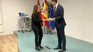 El consejero Emilio Viciana durante el acto de graduación de los mentores de formación profesional