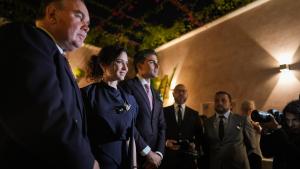 La presidenta Isabel Díaz Ayuso durante la presentación del Patronato-Lima Ciudad de los Reyes 