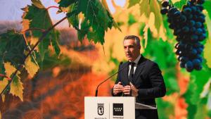 Novillo presenta el Año del Enoturismo El consejero Carlos Novillo durante la presentación del Año del Enoturismo