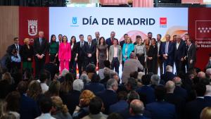 La presidenta Isabel Díaz Ayuso en el acto del Día de Madrid en FITUR 2025
