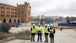 El consejero Jorge Rodrigo durante su visita a las obras de modernización y accesibilidad de la estación de Metro Ventas