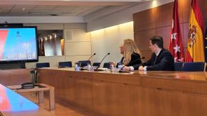 La consejera Rocío Albert durante la presentación de la memoria de ejecución de los fondos MRR en la región