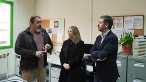 El consejero Miguel Ángel García Martín durante su visita al Centro de Día Donoso Cortes