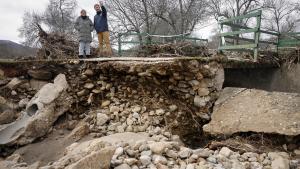 Destrozos provocados por la lluvia