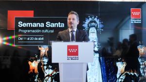 De Paco Serrano presenta la programación de Semana Santa El consejero Mariano de Paco Serrano durante la presentación de la programación de Semana Santa