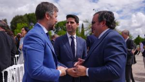 García Martín y Viciana asisten al izado de la bandera de la Unión Europea por el Día de Europa Los consejeros Miguel Ángel García Martín y Emilio Viciana en el izado de la bandera de la UE