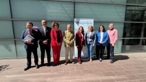 La consejera Fátima Matute durante la jornada de fidelización para profesionales de Enfermería Internos Residentes