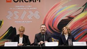 El consejero Mariano de Paco Serrano durante la presentación de la temporada de la ORCAM
