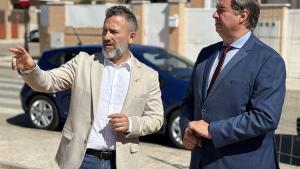 El viceconsejero José Antonio Sánchez durante su visita a  Torrejón de la Calzada
