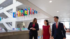 Díaz Ayuso anuncia en Estados Unidos un nuevo programa para incorporar profesores visitantes a las universidades públicas madrileñas