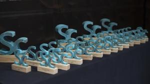 trofeos de los premios de Salud Comunitaria