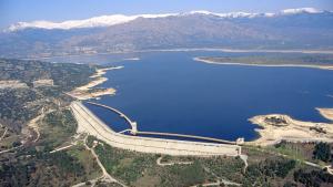 Vista de un embalse de la Comunidad de Madrid