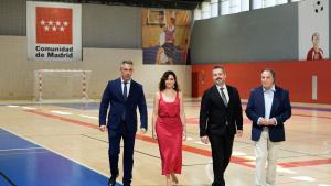 La presidenta Isabel Díaz Ayuso durante la presentación de Milla Canal