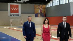 La presidenta Isabel Díaz Ayuso durante la presentación de Milla Canal