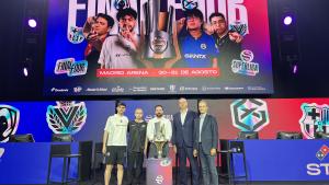 El consejero Miguel López-Valverde en la presentación de la Final Four de la Superliga Domino´s de League of Legends de videojuegos
