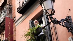 Mariano De Paco Serrano en un momento de su visita al restaurante Los Galayos