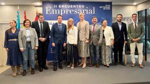 La consejera Rocío Albert durante la clausura en Leganés de una jornada empresarial