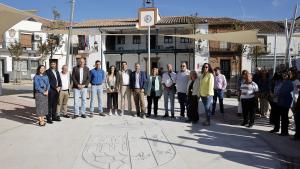 Miguel Ángel García Martín en la Plaza Juan Carlos I de Villamanta