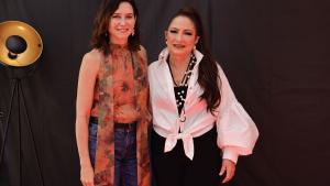 La presidenta Isabel Díaz Ayuso durante el concierto de Gloria Estefan 
