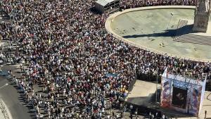 vista aérea del concierto de Gloria Estefan 