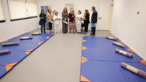 La consejera Fátima Matute durante su visita al Centro de Salud Collado Villalba Pueblo