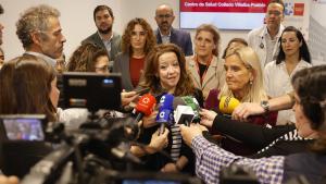 La consejera Fátima Matute durante su visita al Centro de Salud Collado Villalba Pueblo